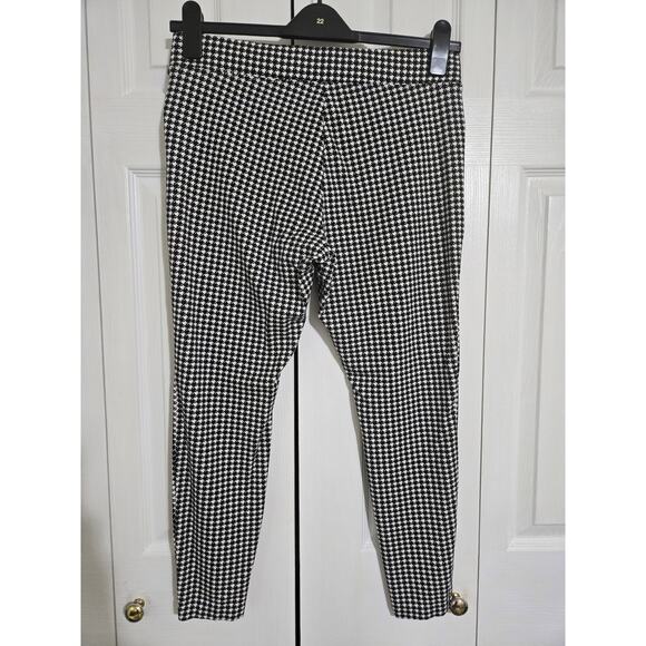 Old navy large women's black and white houndstooth printed Stevie pants - Picture 3 of 8